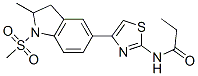 (9CI)-N-[4-[2,3-二氫-2-甲基-1-(甲基磺?；?-1H-吲哚-5-基]-2-噻唑]-丙酰胺結構式_606122-01-4結構式