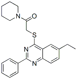 (9ci)-1-[[(6-乙基-2-苯基-4-喹唑啉)硫代]乙酰基]-哌啶結(jié)構(gòu)式_606132-48-3結(jié)構(gòu)式