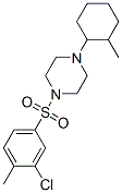 (9ci)-1-[(3-氯-4-甲基苯基)磺?；鵠-4-(2-甲基環(huán)己基)-哌嗪結(jié)構(gòu)式_606133-29-3結(jié)構(gòu)式