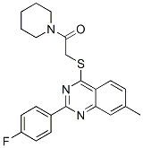 (9ci)-1-[[[2-(4-氟苯基)-7-甲基-4-喹唑啉yl]硫代]乙?；鵠-哌啶結(jié)構(gòu)式_606133-78-2結(jié)構(gòu)式
