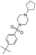 (9ci)-1-環(huán)戊基-4-[[4-(1,1-二甲基乙基)苯基]磺?；鵠-哌嗪結(jié)構(gòu)式_606133-93-1結(jié)構(gòu)式