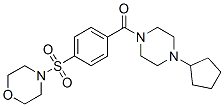 (9ci)-1-環(huán)戊基-4-[4-(4-嗎啉磺?；?苯甲酰基]-哌嗪結(jié)構(gòu)式_606136-27-0結(jié)構(gòu)式