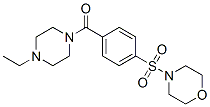 (9ci)-1-乙基-4-[4-(4-嗎啉磺?；?苯甲?；鵠-哌嗪結(jié)構(gòu)式_606136-28-1結(jié)構(gòu)式