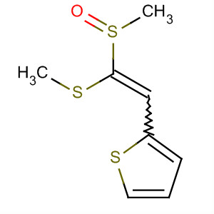 1-Methylsulfinyl-1-methylthio-2-(2-thienyl)etheneStructure,60639-74-9Structure 1-Methylsulfinyl-1-methylthio-2-(2-thienyl)ethene Structure,60639-74-9Structure