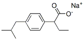 Sodium 2-(4-isobutylphenyl)butyrateStructure,60682-24-8Structure Sodium 2-(4-isobutylphenyl)butyrate Structure,60682-24-8Structure