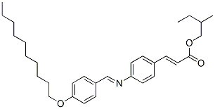 P-decyloxybenzylidene p-aminocinnamic acid l-2-methylbutyl esterStructure,60951-46-4Structure P-decyloxybenzylidene p-aminocinnamic acid l-2-methylbutyl ester Structure,60951-46-4Structure