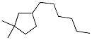 1,1-二甲基-3-己基環(huán)戊烷結(jié)構(gòu)式_61142-65-2結(jié)構(gòu)式