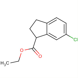 6-Chloro-2,3-dihydro-1h-indene-1-carboxylic acid ethyl esterStructure,61346-39-2Structure 6-Chloro-2,3-dihydro-1h-indene-1-carboxylic acid ethyl ester Structure,61346-39-2Structure