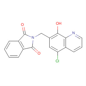 2-[(5-氯-8-羥基-7-喹啉)甲基]-1H-異吲哚-1,3(2H)-二酮結(jié)構(gòu)式_61627-00-7結(jié)構(gòu)式