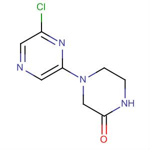 4-(6-氯-2-吡嗪)-2-哌嗪酮結(jié)構(gòu)式_61655-86-5結(jié)構(gòu)式