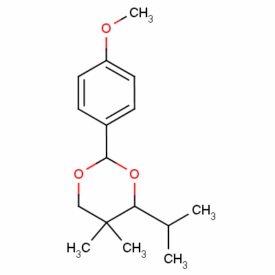 4-Isopropyl-2-(4-methoxyphenyl)-5,5-dimethyl-1,3-dioxaneStructure,61683-86-1Structure 4-Isopropyl-2-(4-methoxyphenyl)-5,5-dimethyl-1,3-dioxane Structure,61683-86-1Structure
