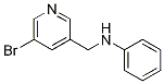 N-((5-溴吡啶-3-基)甲基)苯胺結(jié)構(gòu)式_61686-61-1結(jié)構(gòu)式