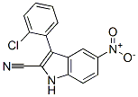 3-(2-Chlorophenyl)-5-nitro-1h-indole-2-carbonitrileStructure,62039-78-5Structure 3-(2-Chlorophenyl)-5-nitro-1h-indole-2-carbonitrile Structure,62039-78-5Structure