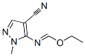 5-(Ethoxymethylideneamino)-1-methyl-pyrazole-4-carbonitrileStructure,62564-58-3Structure 5-(Ethoxymethylideneamino)-1-methyl-pyrazole-4-carbonitrile Structure,62564-58-3Structure