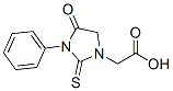 4-Oxo-3-phenyl-2-thioxoimidazolidine-1-acetic acidStructure,62609-86-3Structure 4-Oxo-3-phenyl-2-thioxoimidazolidine-1-acetic acid Structure,62609-86-3Structure