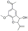 2,3-Dihydro-5-acetyl-7-methoxy-2-(1-methylethenyl)benzofuran-3-olStructure,62610-32-6Structure 2,3-Dihydro-5-acetyl-7-methoxy-2-(1-methylethenyl)benzofuran-3-ol Structure,62610-32-6Structure