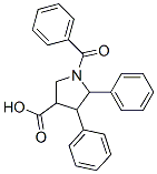 1-Benzoyl -2,3-diphenylpyrrolidine-4-carboxylic acidStructure,62920-77-8Structure 1-Benzoyl -2,3-diphenylpyrrolidine-4-carboxylic acid Structure,62920-77-8Structure