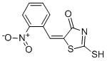 (5E)-2-Mercapto-5-(2-nitrobenzylidene)-1,3-thiazol-4(5H)-oneStructure,6308-22-1Structure (5E)-2-Mercapto-5-(2-nitrobenzylidene)-1,3-thiazol-4(5H)-one Structure,6308-22-1Structure