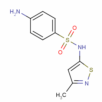 Benzenesulfonamide,4-amino-n-(3-methyl-5-isothiazolyl)-Structure,632-00-8Structure Benzenesulfonamide,4-amino-n-(3-methyl-5-isothiazolyl)- Structure,632-00-8Structure