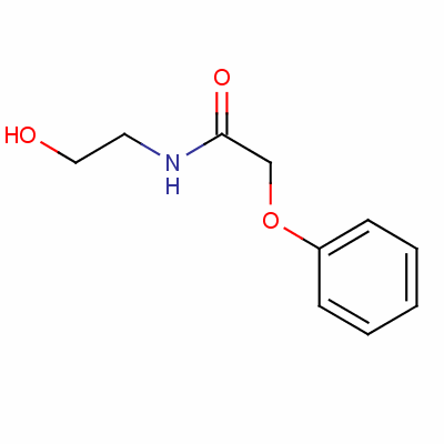 N-(2-羥基乙基)-2-苯氧基乙酰胺結(jié)構(gòu)式_6326-87-0結(jié)構(gòu)式