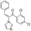 2-Propen-1-one,1-(2,4-dichlorophenyl)-2-(1h-imidazol-1-yl)-3-phenyl-,(e)-(9ci)Structure,63334-76-9Structure 2-Propen-1-one,1-(2,4-dichlorophenyl)-2-(1h-imidazol-1-yl)-3-phenyl-,(e)-(9ci) Structure,63334-76-9Structure