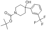 Tert-butyl 4-hydroxy-4-(3-(trifluoromethyl)phenyl)piperidine-1-carboxylateStructure,634464-86-1Structure Tert-butyl 4-hydroxy-4-(3-(trifluoromethyl)phenyl)piperidine-1-carboxylate Structure,634464-86-1Structure