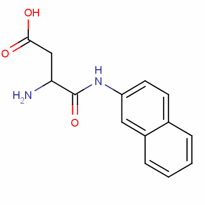 alpha-(beta-萘酰胺)-L-天冬氨酸結構式_635-91-6結構式