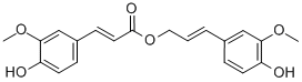 3-(4-Hydroxy-3-methoxyphenyl)allyl3-(4-hydroxy-3-methoxyphenyl)acrylate Structure,63644-62-2Structure
