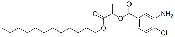 3-Amino-4-chlorobenzoic acid 2-dodecyloxy-1-methyl-2-oxoethyl ester Structure,63966-96-1Structure