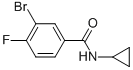 N-環(huán)丙基-3-溴-4-氟苯甲酰胺結(jié)構(gòu)式_639858-63-2結(jié)構(gòu)式