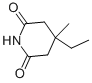 3-Ethyl-3-methylglutarimideStructure,64-65-3Structure 3-Ethyl-3-methylglutarimide Structure,64-65-3Structure