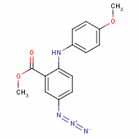 Methyl 5-azido-2-(4-methoxyphenyl)aminobenzoateStructure,64134-59-4Structure Methyl 5-azido-2-(4-methoxyphenyl)aminobenzoate Structure,64134-59-4Structure