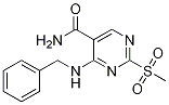 4-(Benzylamino)-2-(methylsulfonyl)pyrimidine-5-carboxamideStructure,643086-98-0Structure 4-(Benzylamino)-2-(methylsulfonyl)pyrimidine-5-carboxamide Structure,643086-98-0Structure