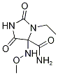 3-Ethyl-4-(methoxyamino)-2,5-dioxoimidazolidine-4-carboxamideStructure,644972-61-2Structure 3-Ethyl-4-(methoxyamino)-2,5-dioxoimidazolidine-4-carboxamide Structure,644972-61-2Structure