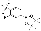 2-(3-Fluoro-4-methanesulfonyl-phenyl)-4,4,5,5-tetramethyl-[1,3,2]dioxaborolane Structure,648904-85-2Structure