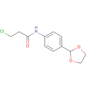 3-氯-n-[4-(1,3-二氧雜烷-2-基)苯基]丙酰胺結(jié)構(gòu)式_650628-82-3結(jié)構(gòu)式