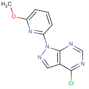 4-氯-1-(6-甲氧基-2-吡啶)-1H-吡唑并[3,4-d]嘧啶結(jié)構(gòu)式_650637-96-0結(jié)構(gòu)式