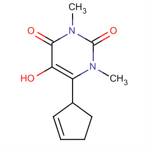 (9ci)-6-(2-環(huán)戊烯-1-基)-5-羥基-1,3-二甲基-2,4(1H,3h)-嘧啶二酮結(jié)構(gòu)式_651312-86-6結(jié)構(gòu)式