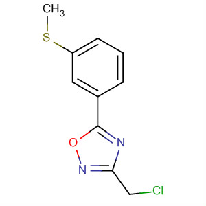 3-(Chloromethyl)-5-(3-(methylthio)phenyl)-1,2,4-oxadiazoleStructure,657424-56-1Structure 3-(Chloromethyl)-5-(3-(methylthio)phenyl)-1,2,4-oxadiazole Structure,657424-56-1Structure