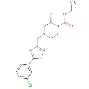 Ethyl 4-((5-(3-chlorophenyl)-1,2,4-oxadiazol-3-yl)methyl)-2-oxopiperazine-1-carboxylateStructure,657425-44-0Structure Ethyl 4-((5-(3-chlorophenyl)-1,2,4-oxadiazol-3-yl)methyl)-2-oxopiperazine-1-carboxylate Structure,657425-44-0Structure