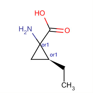 (1r,2s)-rel-(9ci)-1-氨基-2-乙基-環(huán)丙烷羧酸結(jié)構(gòu)式_65878-54-8結(jié)構(gòu)式