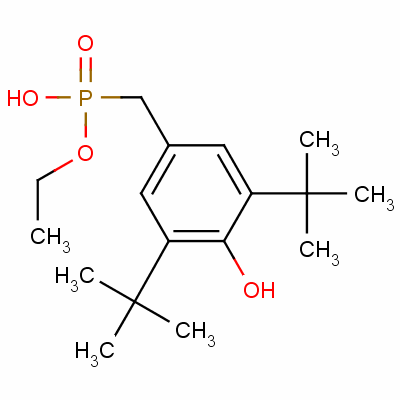 Monoethyl 3,5-di-tert-butyl-4-hydroxybenzylphosphonateStructure,66165-37-5Structure Monoethyl 3,5-di-tert-butyl-4-hydroxybenzylphosphonate Structure,66165-37-5Structure