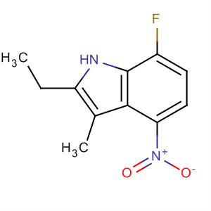 1H-indole,2-ethyl-7-fluoro-3-methyl-4-nitro-(9ci)Structure,663177-51-3Structure 1H-indole,2-ethyl-7-fluoro-3-methyl-4-nitro-(9ci) Structure,663177-51-3Structure