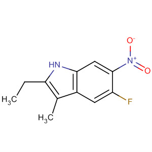 1H-indole,2-ethyl-5-fluoro-3-methyl-6-nitro-(9ci)Structure,663177-53-5Structure 1H-indole,2-ethyl-5-fluoro-3-methyl-6-nitro-(9ci) Structure,663177-53-5Structure