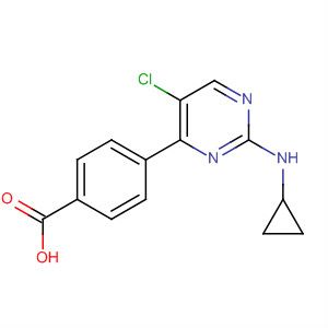 4-(5-氯-2-環(huán)丙基氨基嘧啶-4-基)苯甲酸結(jié)構(gòu)式_663611-67-4結(jié)構(gòu)式