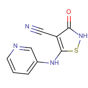 2,3-Dihydro-3-oxo-5-(3-pyridinylamino)-4-isothiazolecarbonitrileStructure,663958-24-5Structure 2,3-Dihydro-3-oxo-5-(3-pyridinylamino)-4-isothiazolecarbonitrile Structure,663958-24-5Structure