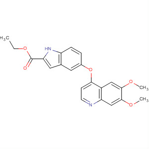 Ethyl 5-[(6,7-dimethoxy-4-quinolyl)oxy]-1h-2-indolecarboxylate Structure,666729-43-7Structure