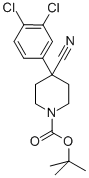 1-N-Boc-4-(3,4-二氯苯基)-4-氰基哌啶結(jié)構(gòu)式_669068-10-4結(jié)構(gòu)式