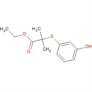 Ethyl 2-(3-hydroxy-phenylsulfanyl)-2-methyl-propionateStructure,672932-16-0Structure Ethyl 2-(3-hydroxy-phenylsulfanyl)-2-methyl-propionate Structure,672932-16-0Structure