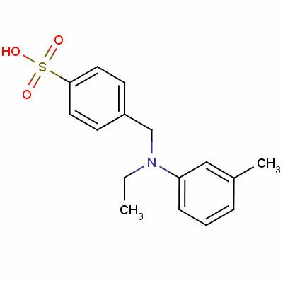 Benzenesulfonic acid, 4-((ethyl(3-methylphenyl)amino)methyl)-Structure,67801-04-1Structure Benzenesulfonic acid, 4-((ethyl(3-methylphenyl)amino)methyl)- Structure,67801-04-1Structure